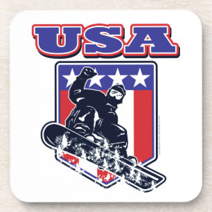 USA Snowboarding Untersetzer