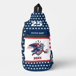 USA Soccer Eagle National Team Patriotic Action Crossbody Bag