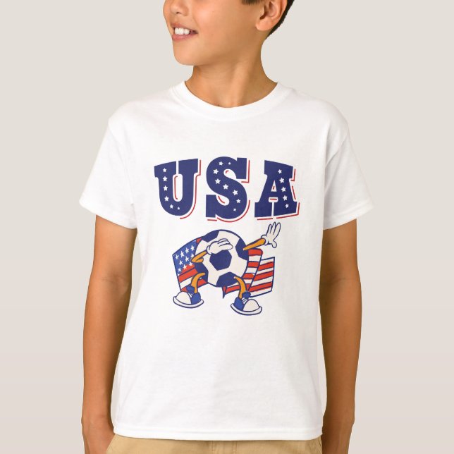 USA Soccer Fan Jersey Shirt American Flag (Vorderseite)