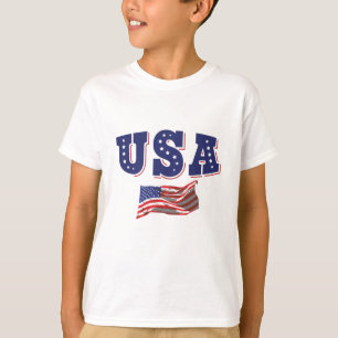 USA Soccer Fan Jersey Shirt American Flag