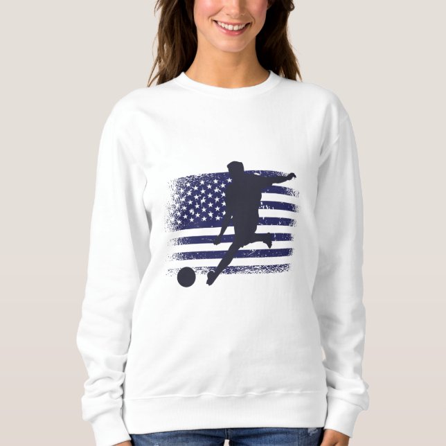 USA Soccer Fan Jersey Shirt American Flag (Vorderseite)