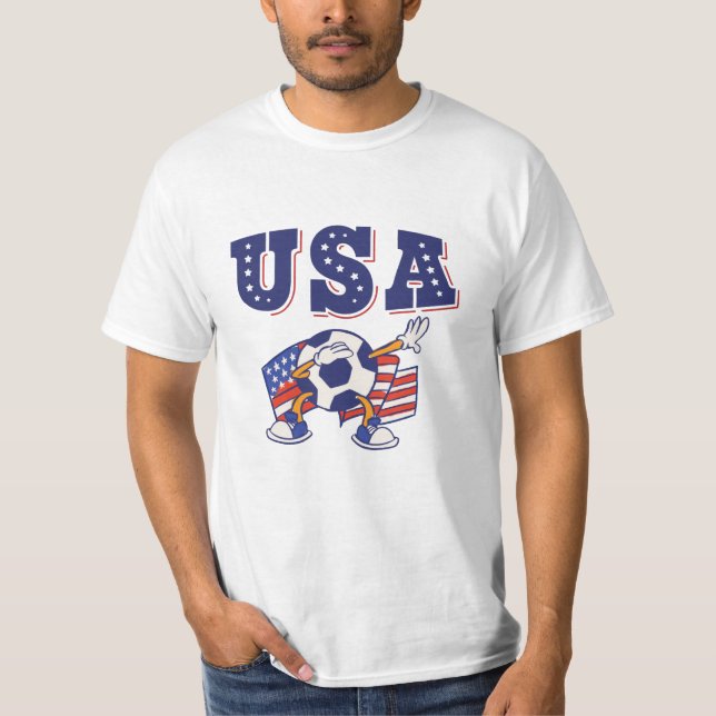 USA Soccer Fan Jersey Shirt American Flag (Vorderseite)