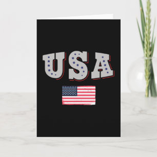 USA Soccer Fan Jersey Shirt American Flag Karte