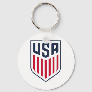 Usa Soccer Frontck Crest White Usmnt Offiziell L Schlüsselanhänger