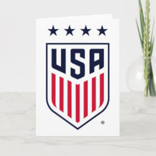 Usa Soccer Frontck Crest White Uswnt Offiziell L Karte
