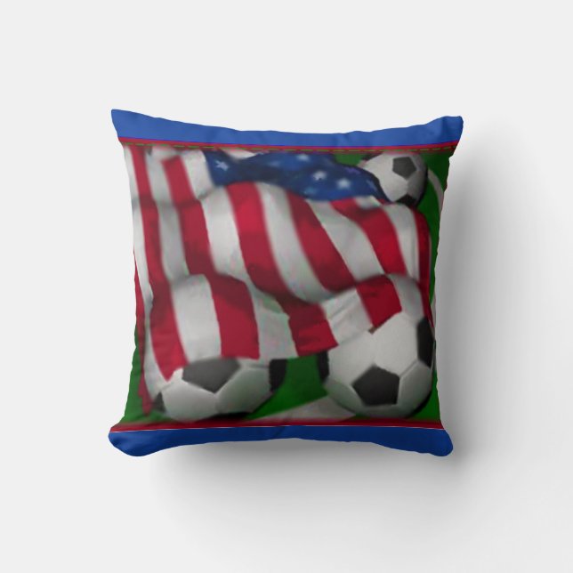 USA Soccer Kissen (Vorderseite)