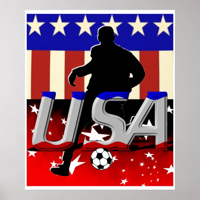 USA Soccer Poster (Vorne)
