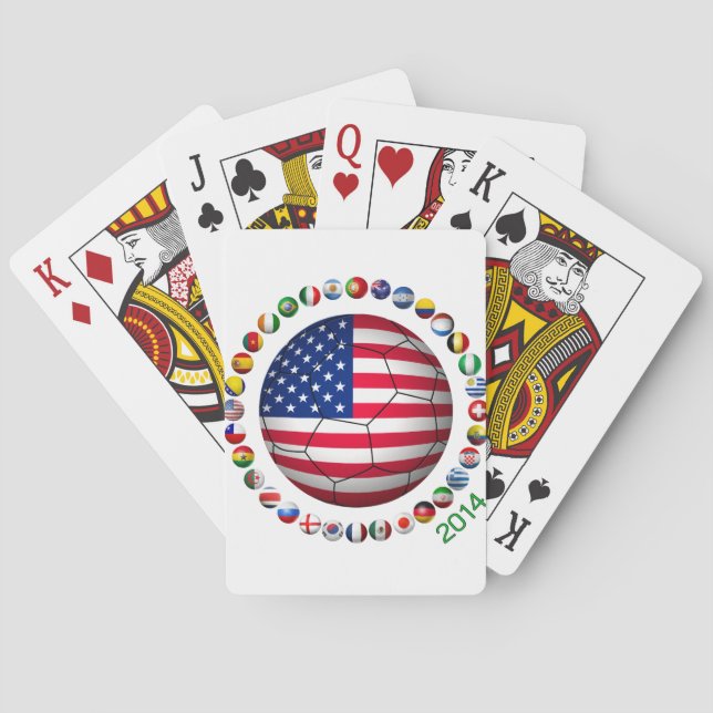 USA Soccer Spielkarten (Rückseite)