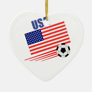USA Soccer Team Keramik Ornament