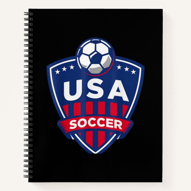 USA Soccer Team Notizbuch (Vorderseite)