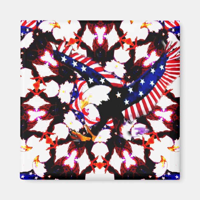 USA Spread your Liebe_ Magnet (Vorne)