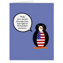USA sprechende Fr. Pinguin Personalisiert