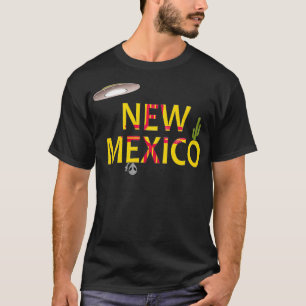 USA Staat New Meico Gift T-Shirt Flag UFO und Alie