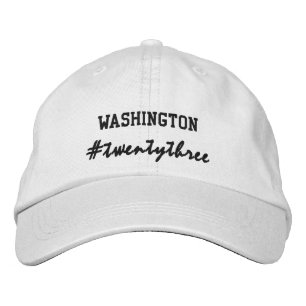 USA Staat Washington Hashtag 2023 Bestickte Baseballkappe