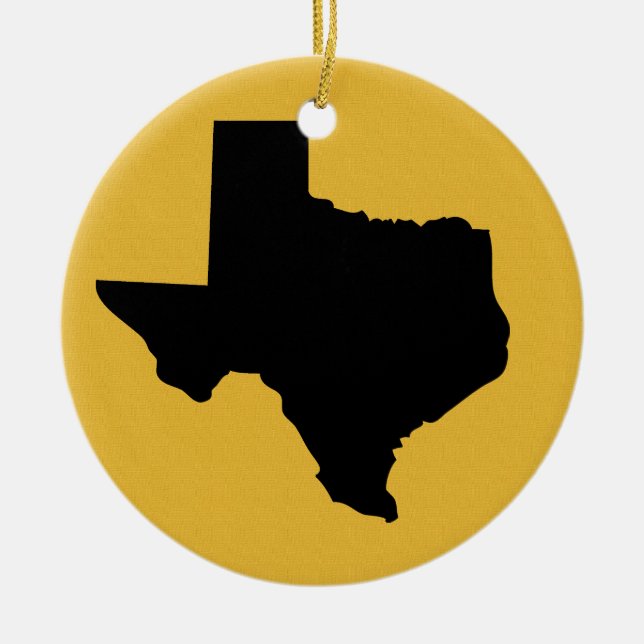 USA Staaten Texas - SRF Keramik Ornament (Vorne)