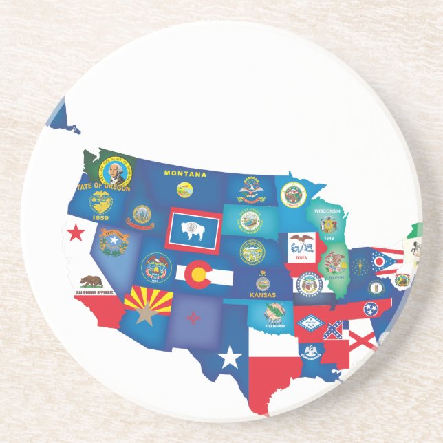 USA STAATEN UNTERSETZER (Vorne)