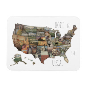 USA-Staats-Collage Magnet