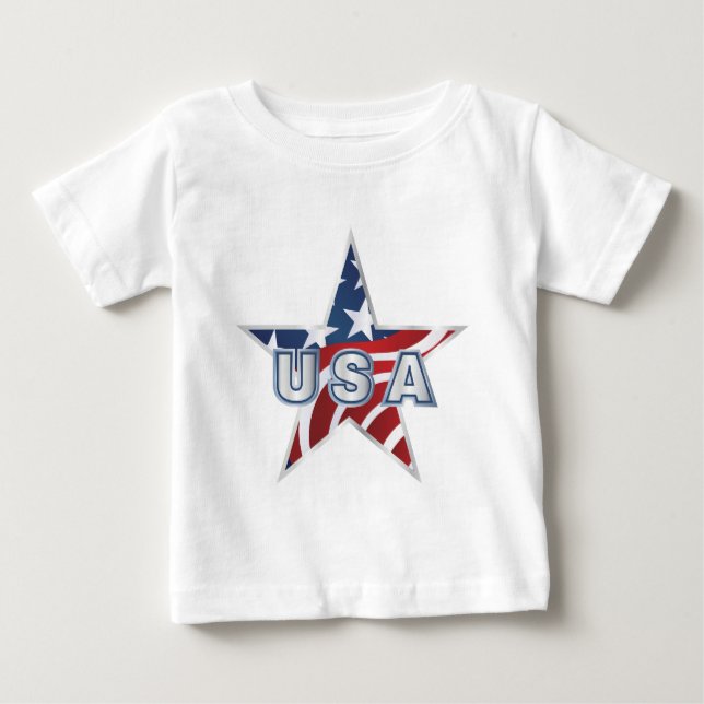 USA Star Baby T-shirt (Vorderseite)