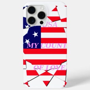 USA Star Spangled Liebe My Country of Liebe iPhone 15 Pro Max Hülle