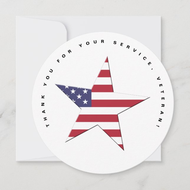 USA Star Vielen Dank für Ihren Service, Veterans D (Vorderseite)