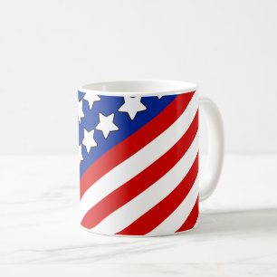 USA Stars and Stripes Patriotisch Kaffeetasse