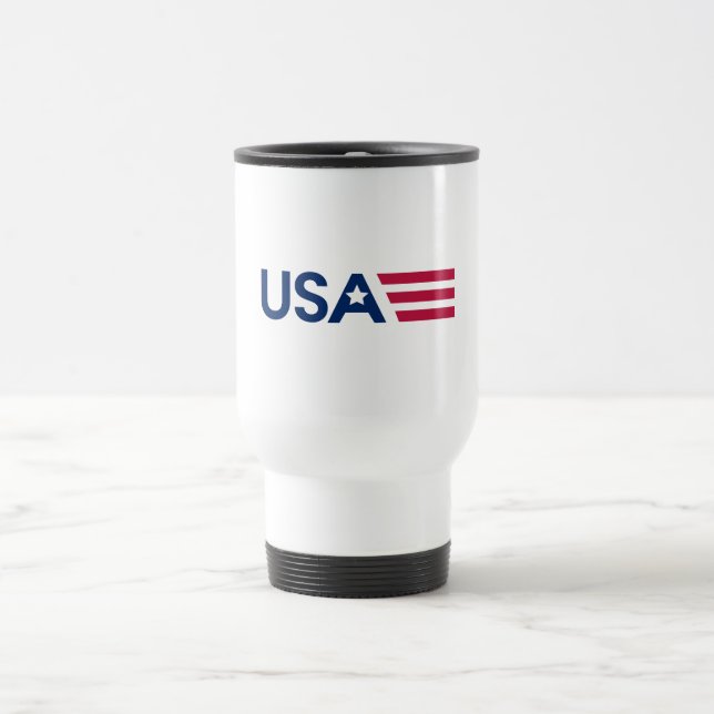 USA Stars and Stripes Reisebecher (Mittel)