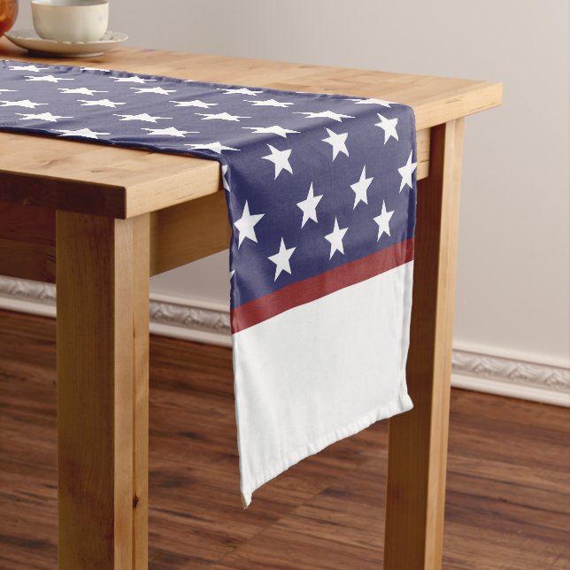 USA Stars Kurzer Tischläufer (Beispiel)