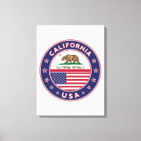 USA_STATES - WITH_FLAG_California_circle_with_flag