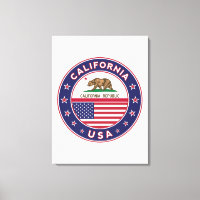 USA_STATES - WITH_FLAG_California_circle_with_flag