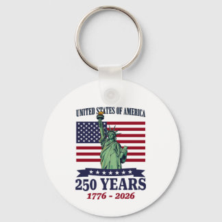 USA Statue of Liberty 250 Jahre 1776-2026 Schlüsselanhänger