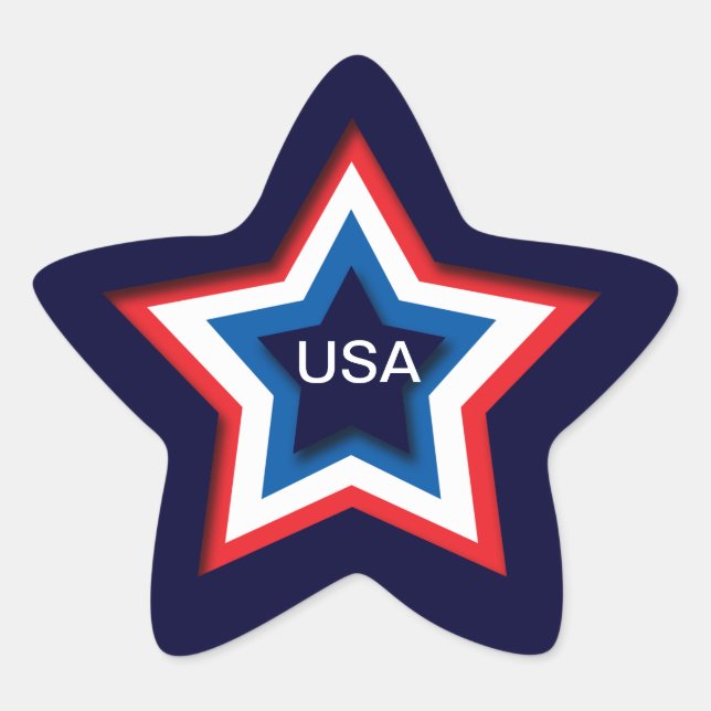 USA  Stern-Aufkleber (Vorderseite)