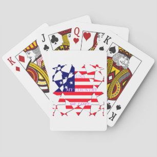 USA Sternenbanner Liebe Mein Land der Liebe Spielkarten