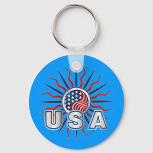 USA Sternexplosion Yin Yang Schlüsselanhänger