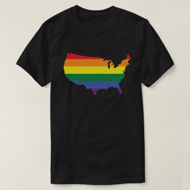 USA-Stolperflagge T-Shirt (Design vorne)