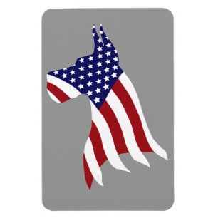USA-Stolz-Deutsche Dogge Magnet