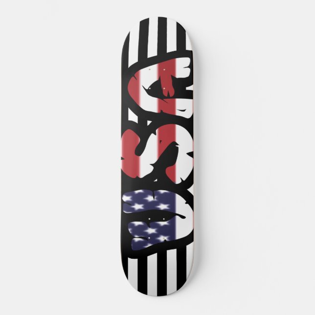 USA Street Art Skateboard (Vorderseite)