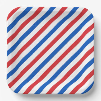 USA-Streifen 1 Papierplatte Pappteller