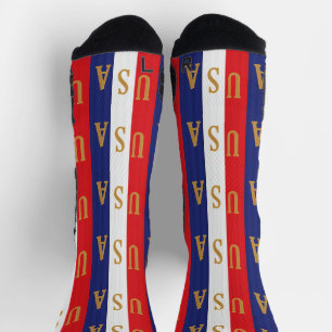 USA-Streifen-Dekor Socken
