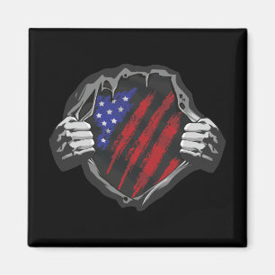 USA Superhelden Kostüm Flagge Magnet