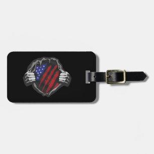 USA Superherd Costume Flag Gepäckanhänger
