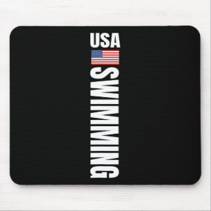 Usa Swimming Amerikanische Flagge Schwimmsportteam Mousepad