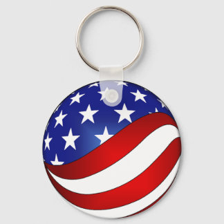 USA Swirl Schlüsselanhänger