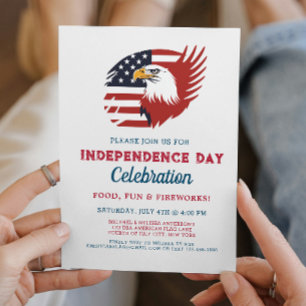 USA-Symbole I Unabhängigkeitstagsfeier Einladung