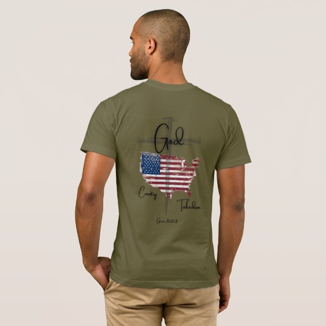 USA  T-Shirt (Schwarz voll)