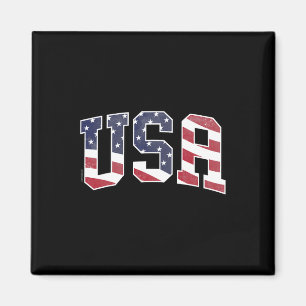 Usa T-Shirt Frauen Männer Kinder Grafik Patriotisc Magnet