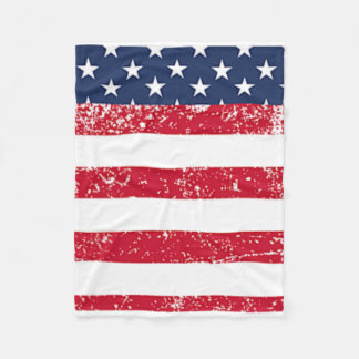 USA-Tasche mit amerikanischer Flagge für den 4. Ju Fleecedecke