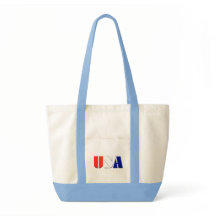 USA-Taschen-Tasche mit hellblauer Ordnung