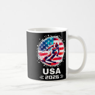 Usa Team 2026 Skishirt für Männer Frauen Kinder Kaffeetasse