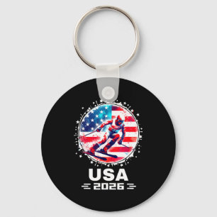 Usa Team 2026 Skishirt für Männer Frauen Kinder Schlüsselanhänger