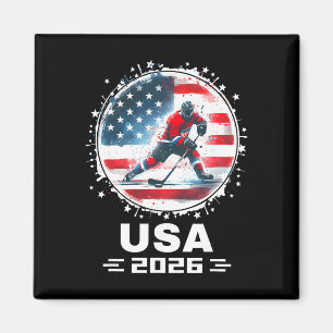 Usa Team 2026 Vereinigte Staaten Amerikanische Fla Magnet